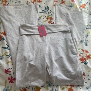 Edikted Grey Flared leggings (I also have pink available)